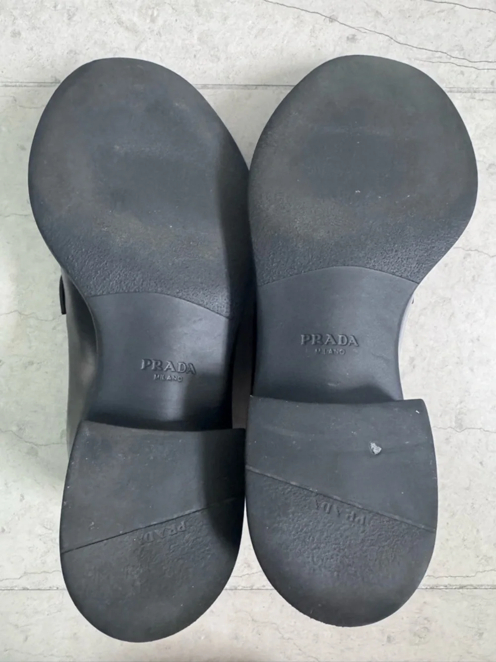 Prada Black Leather Derby Shoes size 36.5 with box - Picture 11 of 17